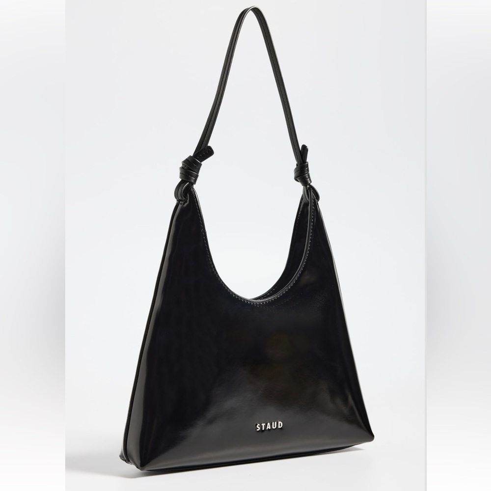 STAUD Black Leather Winona Shoulder Bag NWT